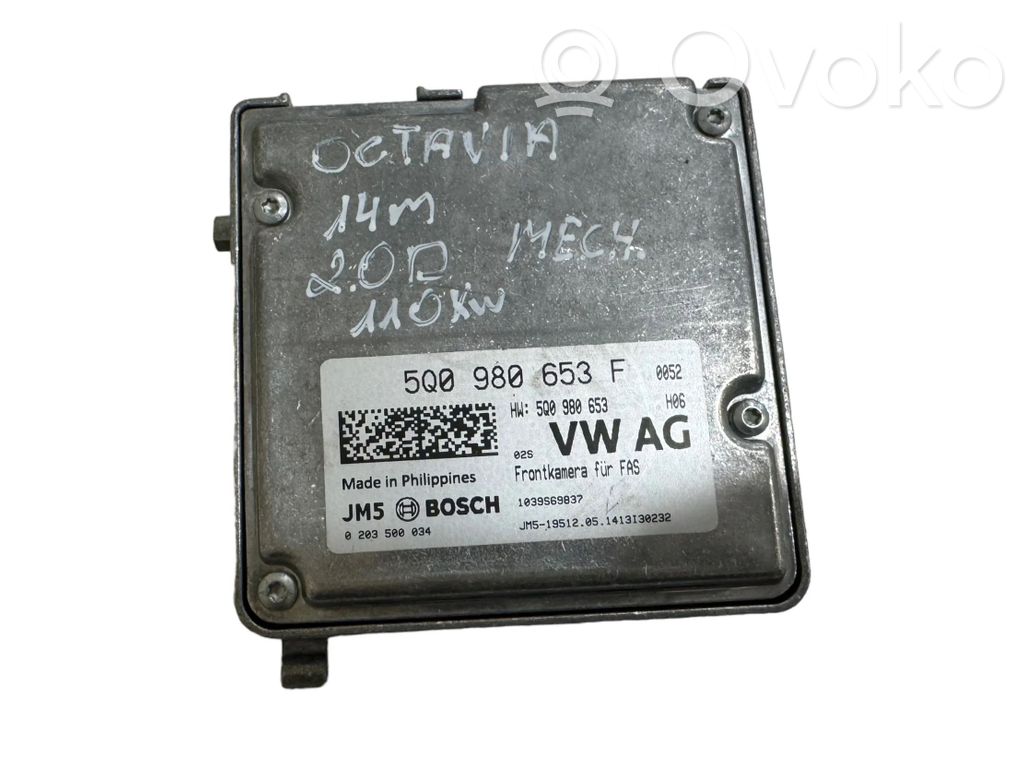 Skoda Octavia Mk3 (5E) Front bumper camera 