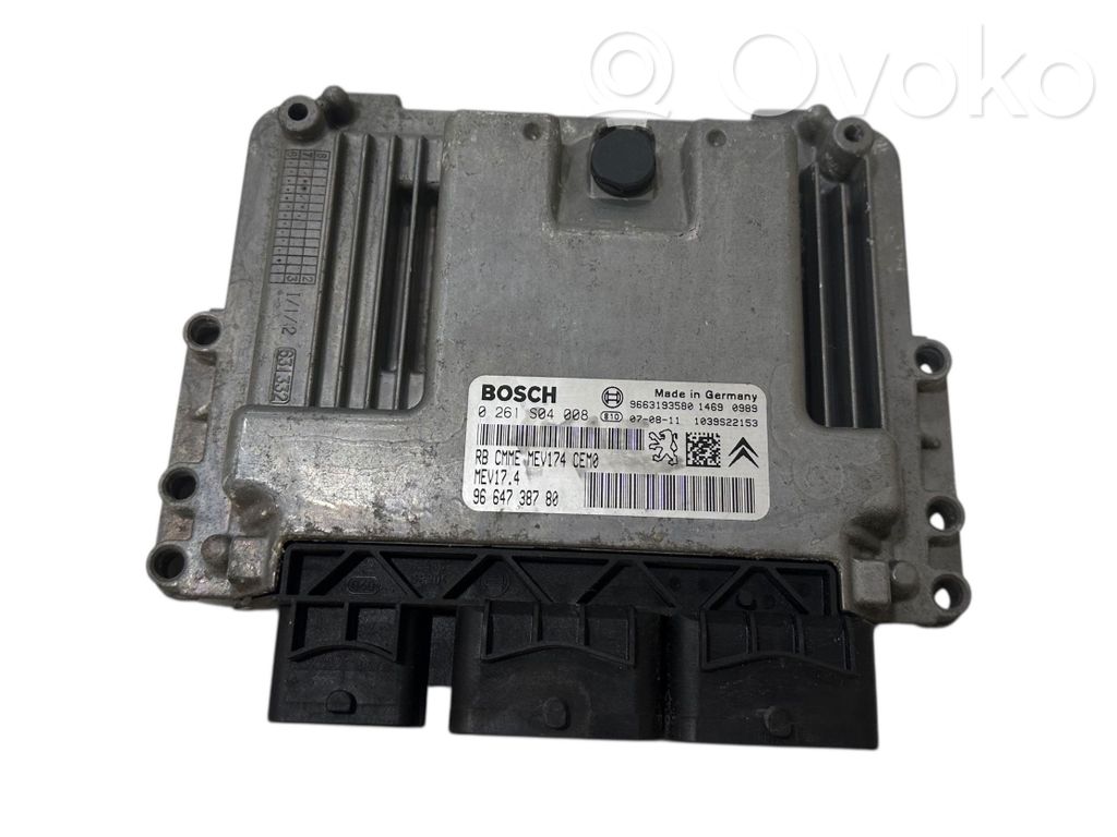 Peugeot 207 Engine control unit/module 
