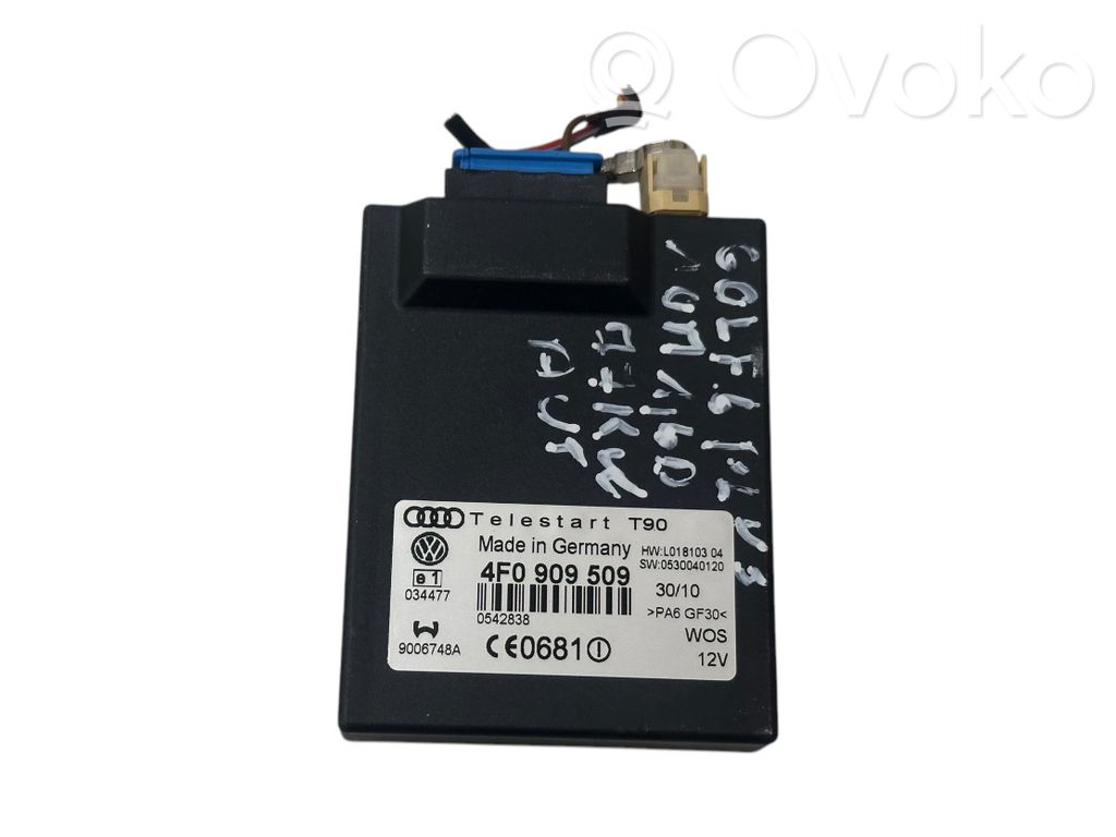 Volkswagen Golf Plus Auxiliary heating control unit/module 
