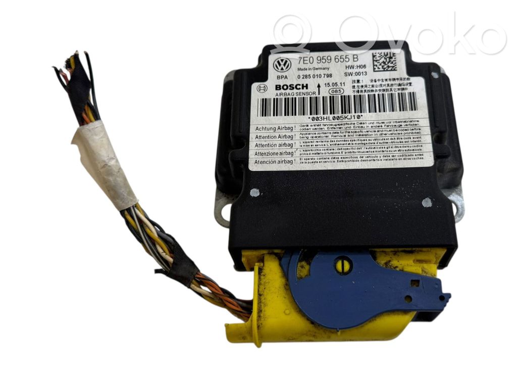 Airbag control unit/module   7E0959655B,0285010798