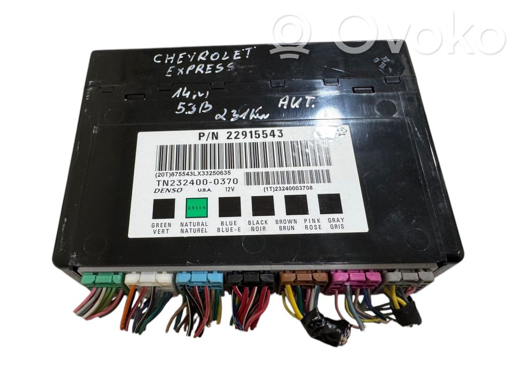 Chevrolet Express Central body control module 