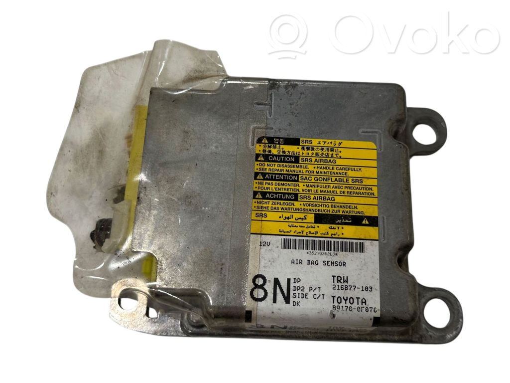 Toyota Corolla Verso AR10 Airbag control unit/module 