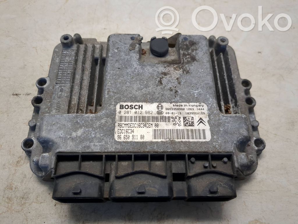 Peugeot 308 Engine control unit/module 