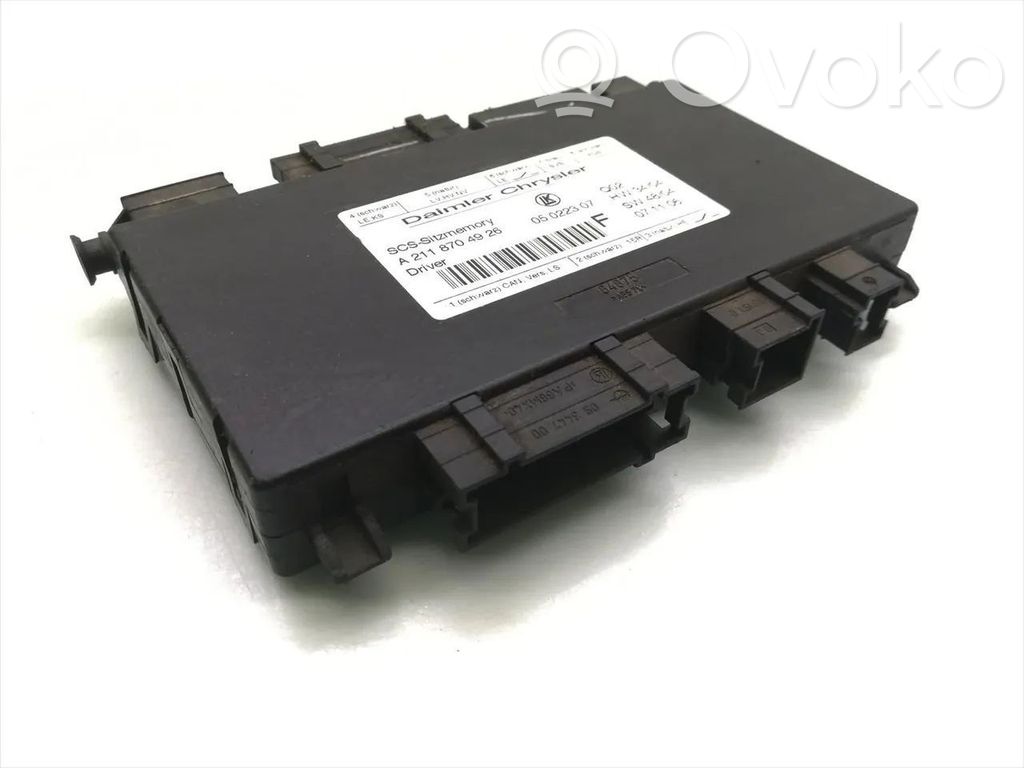 Mercedes-Benz GL X164 Module de commande de siège 