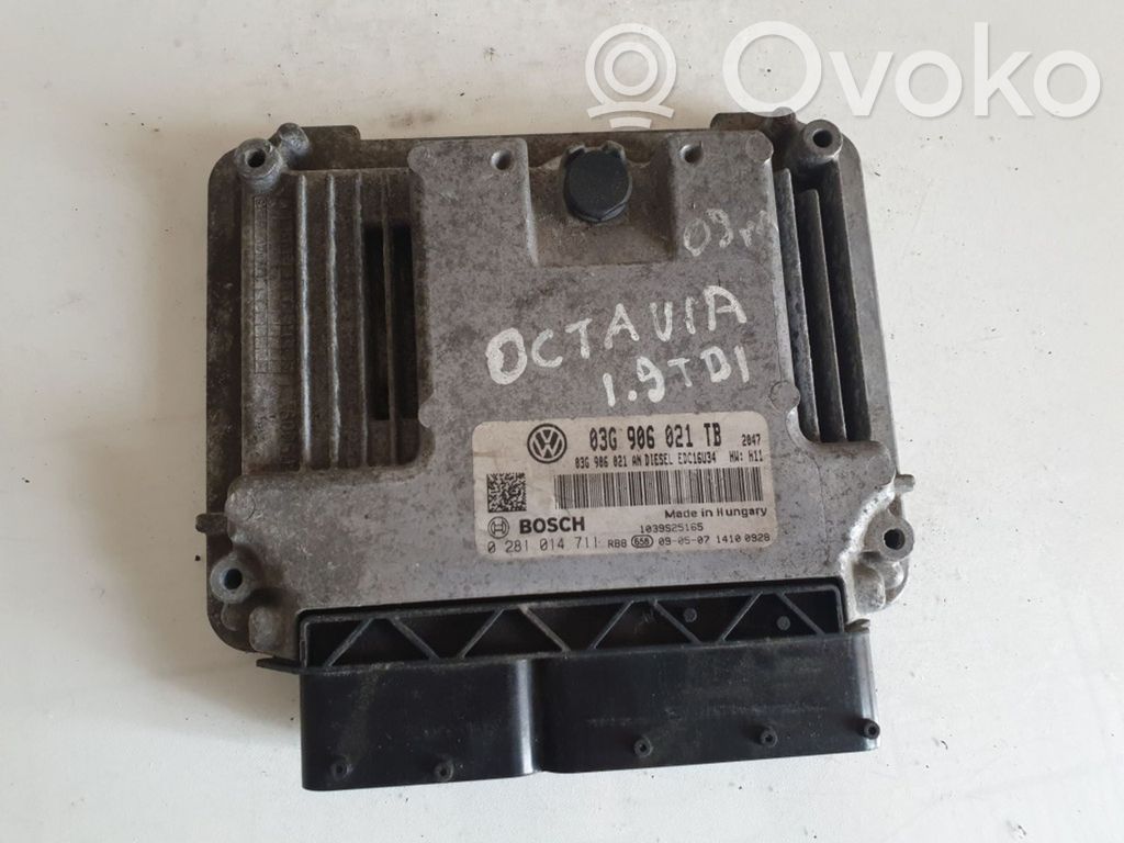 Skoda Octavia Mk2 (1Z) Engine control unit/module 