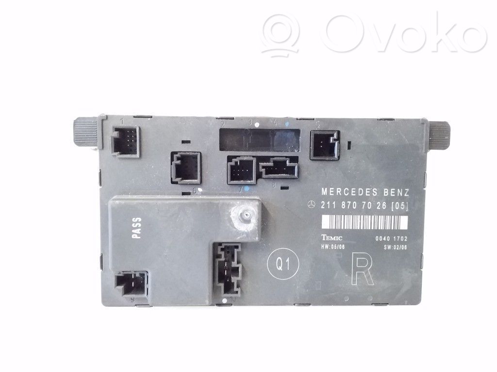 Mercedes-Benz E W211 Door control unit/module 