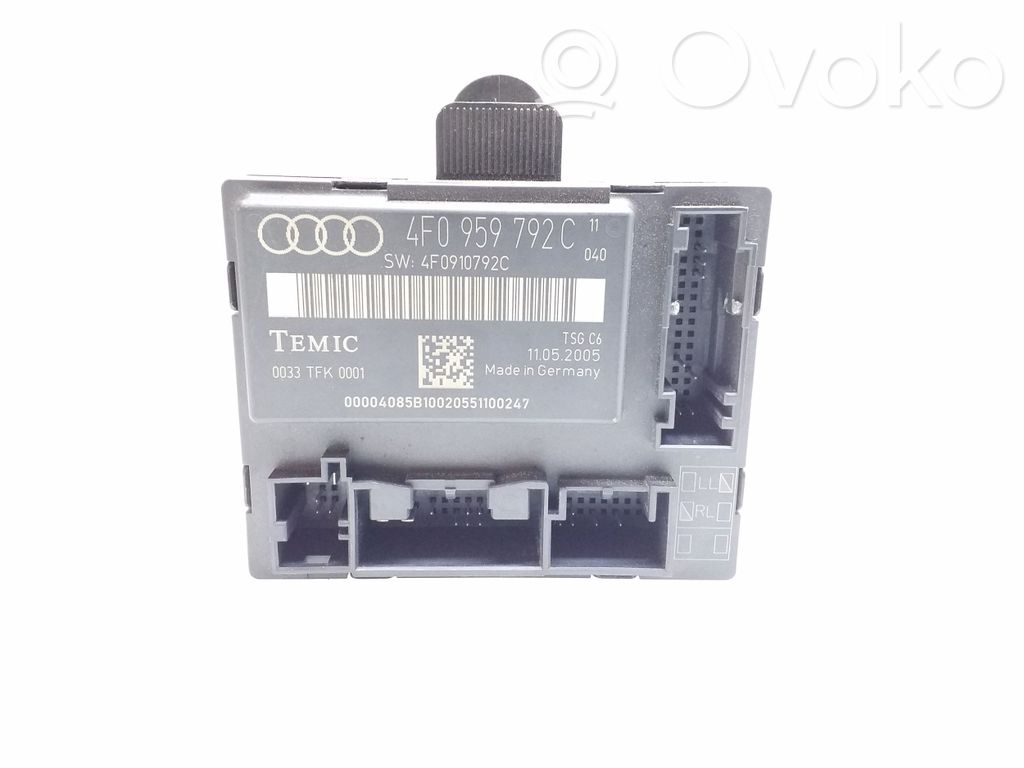 Audi A6 S6 C6 4F Door control unit/module 