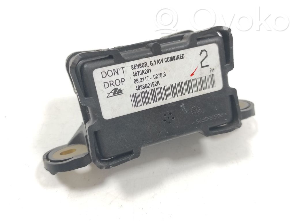 Mitsubishi Lancer X ESP acceleration yaw rate sensor 
