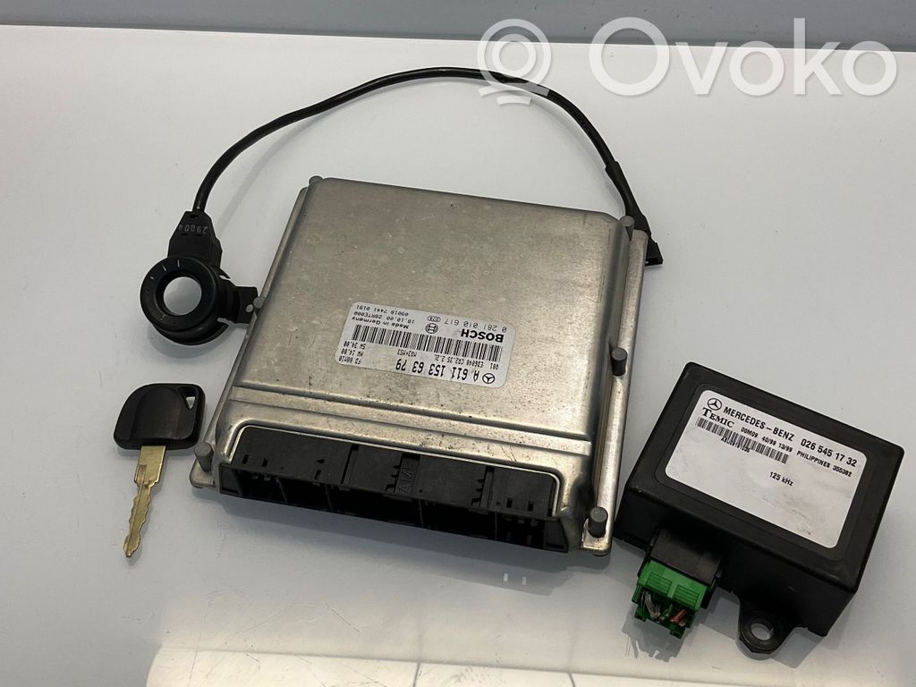 Komputer / Sterownik ECU i komplet kluczy   A6111536379,0281010617,28RTE000,6111536379