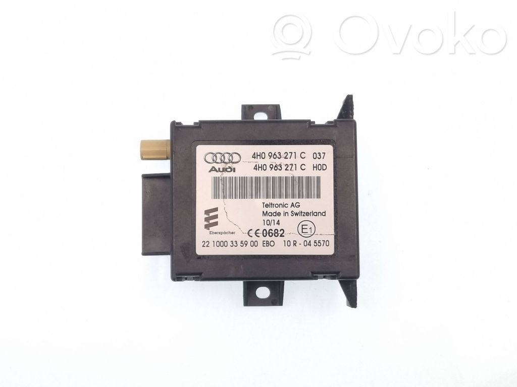 Audi A7 S7 4G Auxiliary heating control unit/module 