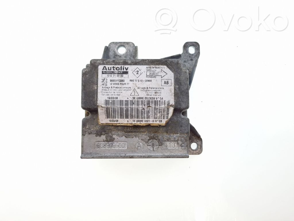 Peugeot 308 Airbag control unit/module 