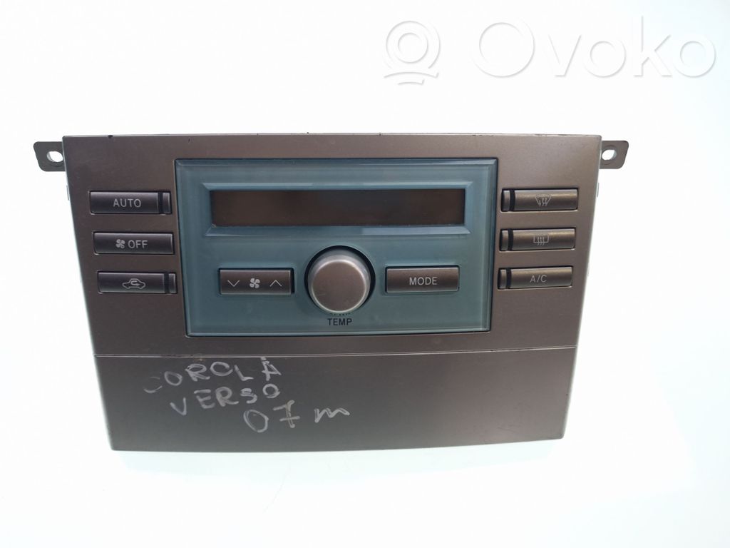 Toyota Corolla Verso AR10 Climate control unit 