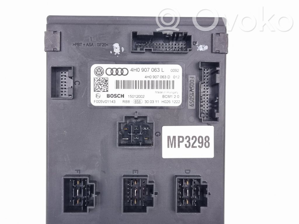 Moduł / Sterownik komfortu   4H0907063L,4H0907063D,15012002,F005V01143