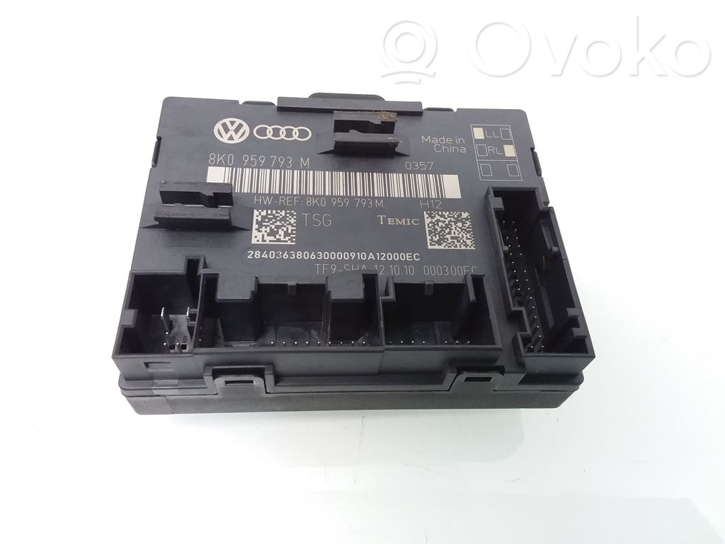Audi A4 S4 B8 8K Unité de commande module de porte 