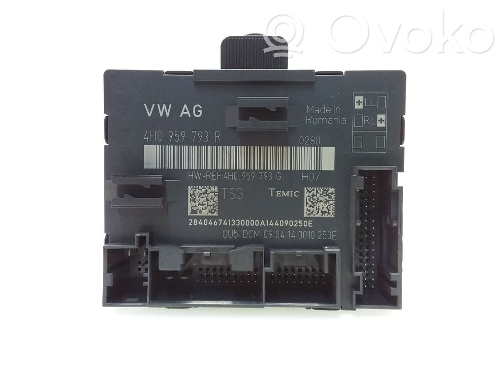 Audi A8 S8 D4 4H Door control unit/module 