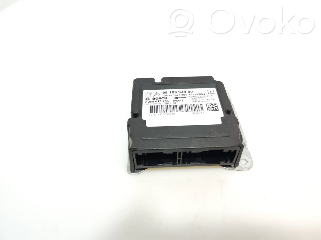 Toyota Proace Airbag control unit/module 