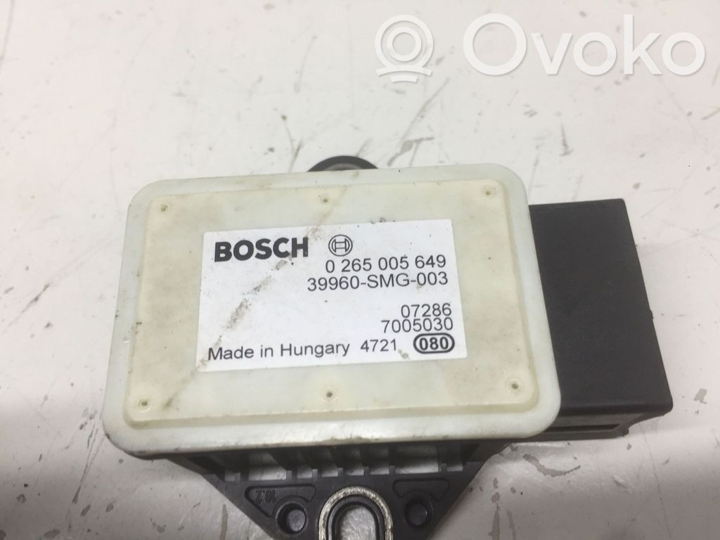 Honda Civic ESP acceleration yaw rate sensor 