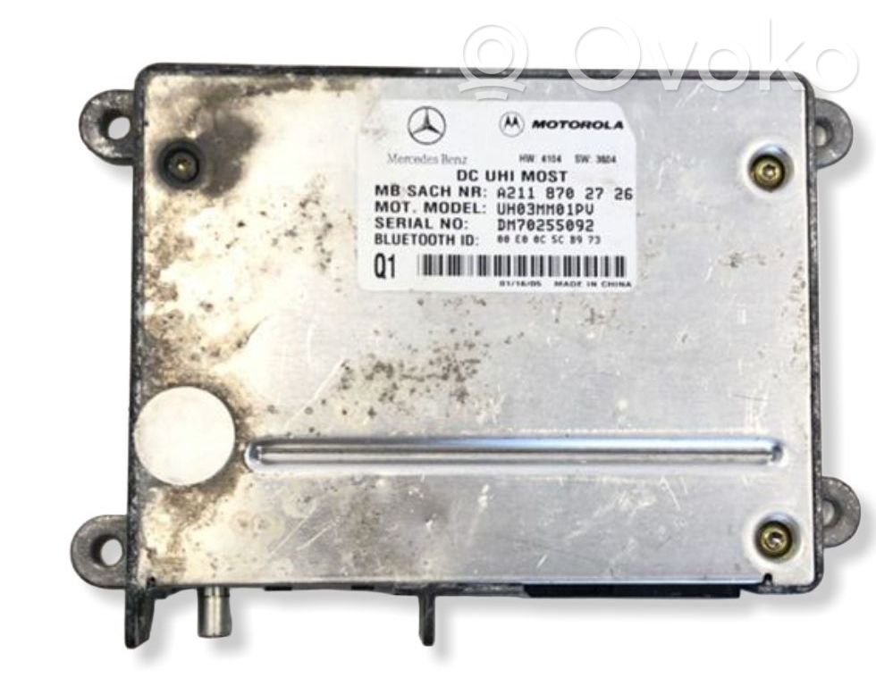 Mercedes-Benz E W211 Bluetooth control unit module 