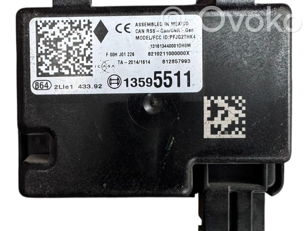 Chevrolet Volt II Centrālās atslēgas vadības bloks 