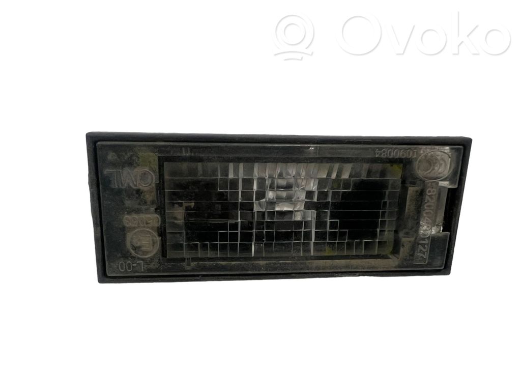 Renault Megane III Number plate light 