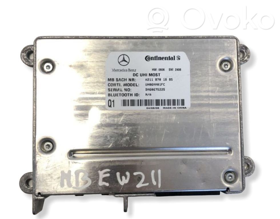 Mercedes-Benz E W211 Module unité de contrôle Bluetooth 
