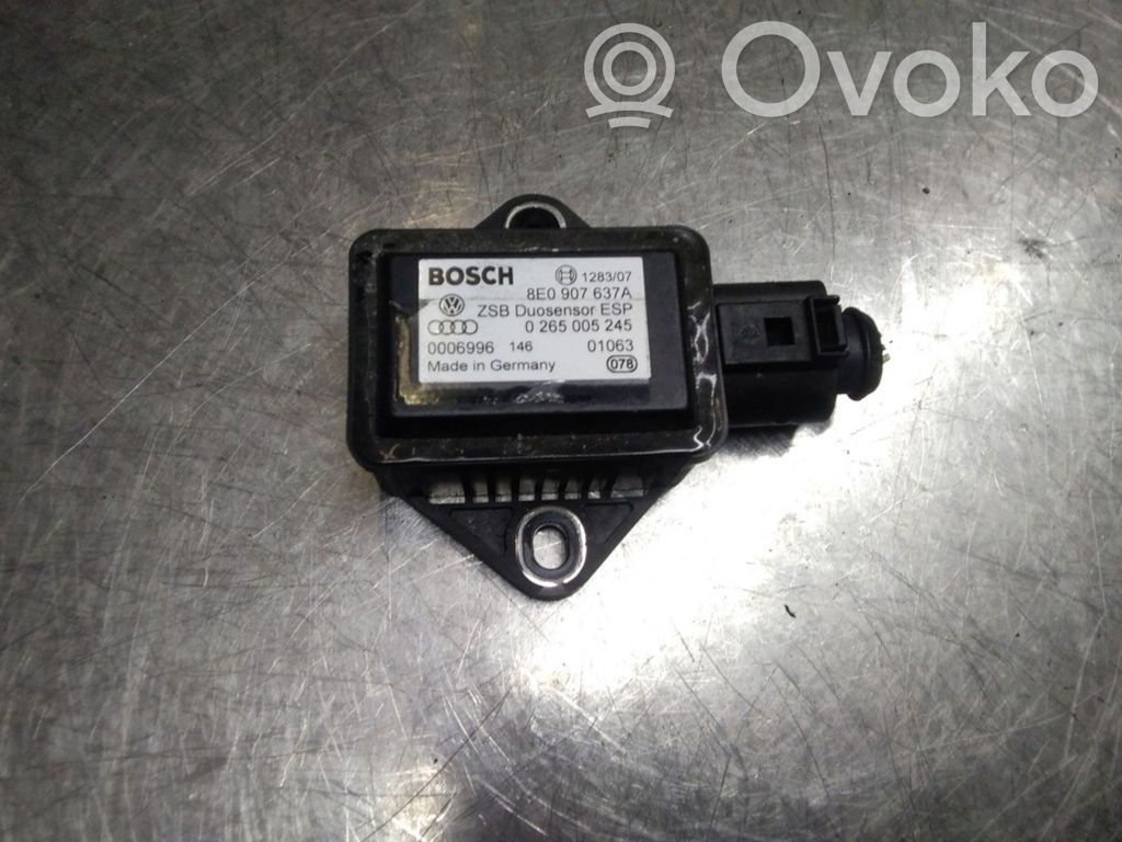 Audi A4 S4 B6 8E 8H ESP acceleration yaw rate sensor 