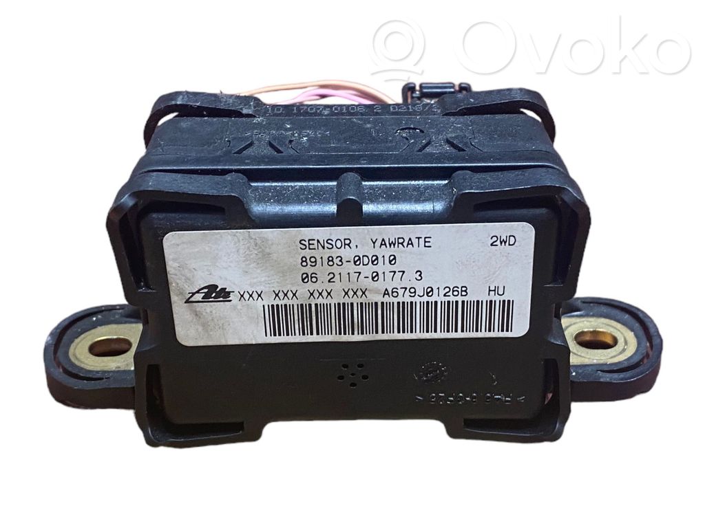 Toyota Yaris ESP acceleration yaw rate sensor 