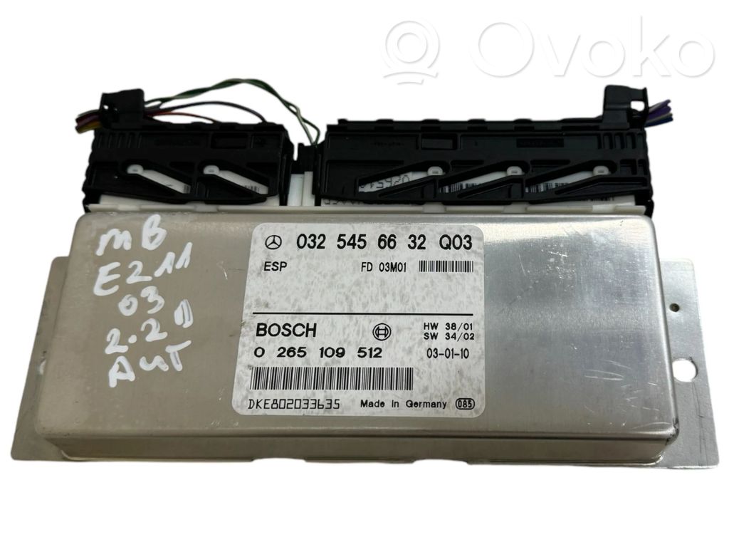 Mercedes-Benz E W211 ESP (stability system) control unit 