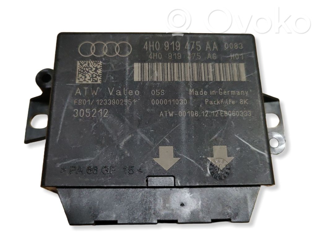 Audi A8 S8 D4 4H Parking PDC control unit/module 