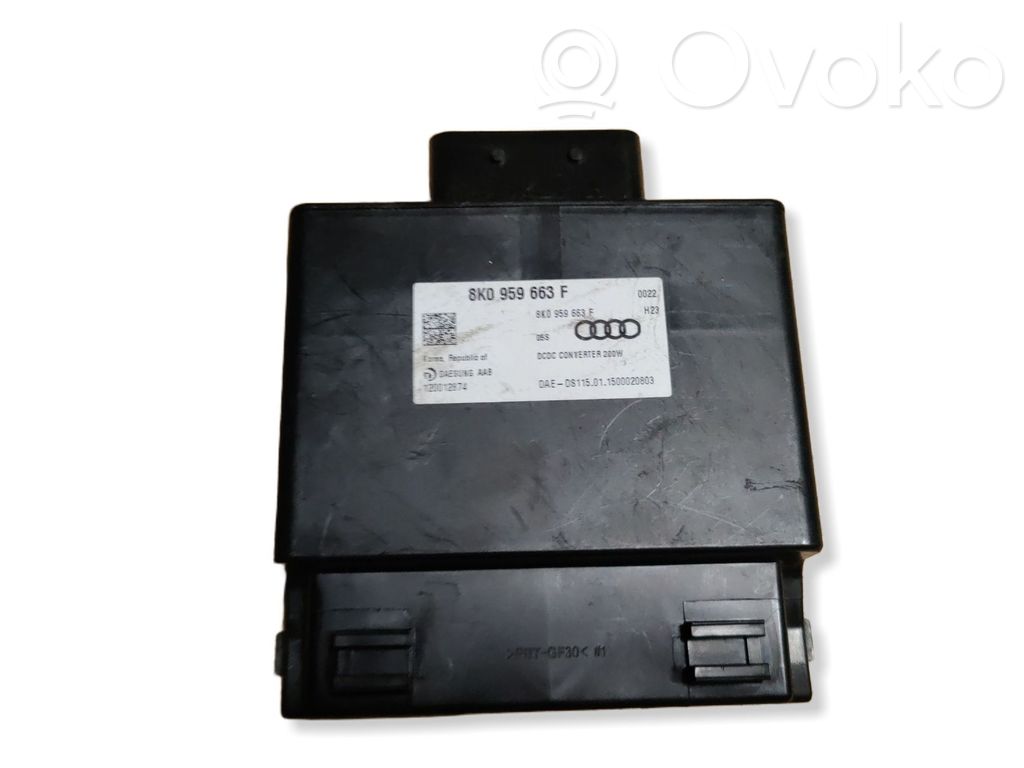 Audi A4 S4 B8 8K Voltage converter/converter module 