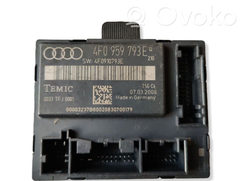 Audi A6 S6 C6 4F Door control unit/module 