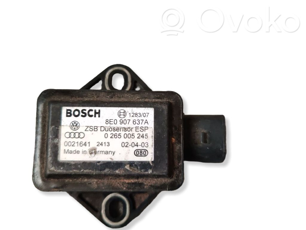 Audi A4 S4 B6 8E 8H ESP acceleration yaw rate sensor 