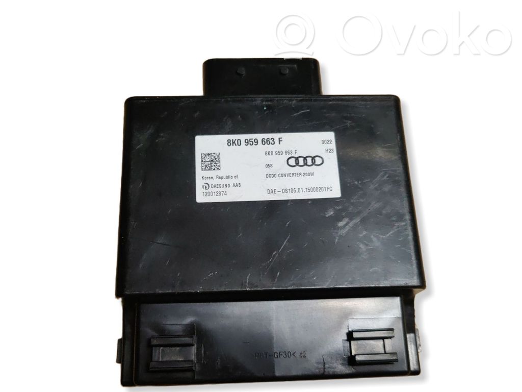 Audi A4 S4 B8 8K Voltage converter/converter module 