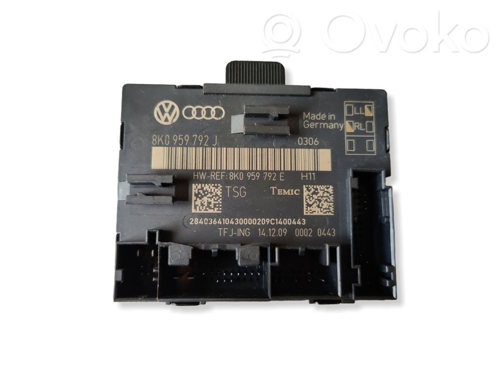 Audi A4 S4 B8 8K Door control unit/module 