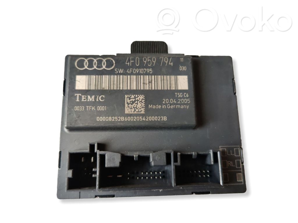 Audi A6 S6 C6 4F Door control unit/module 