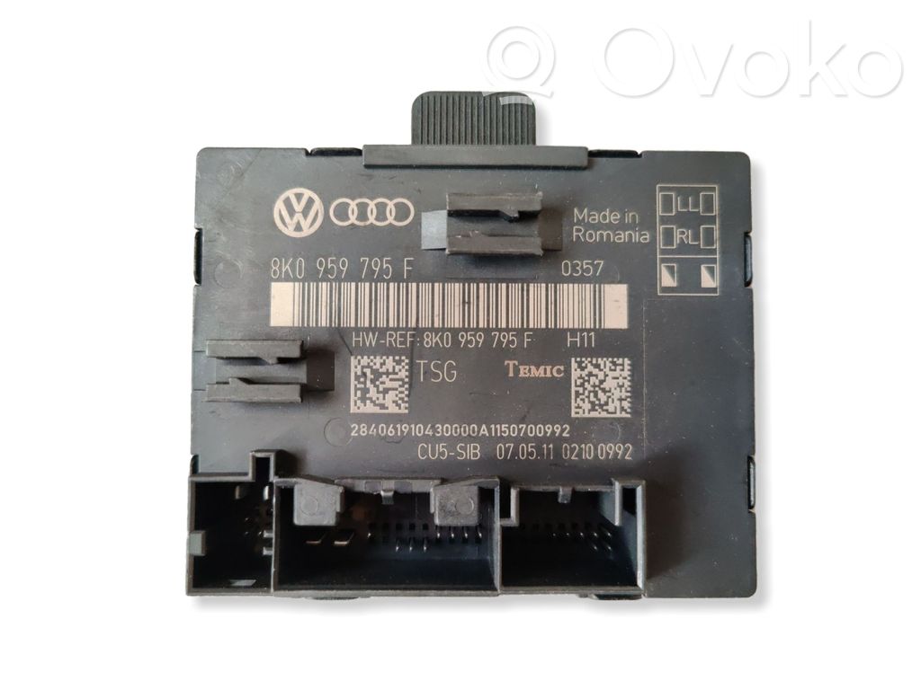 Audi A4 S4 B8 8K Unidad de control/módulo de la puerta