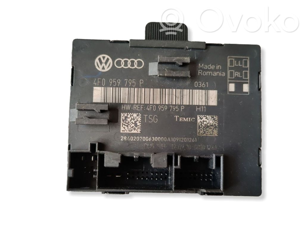 Audi A6 S6 C6 4F Door control unit/module 