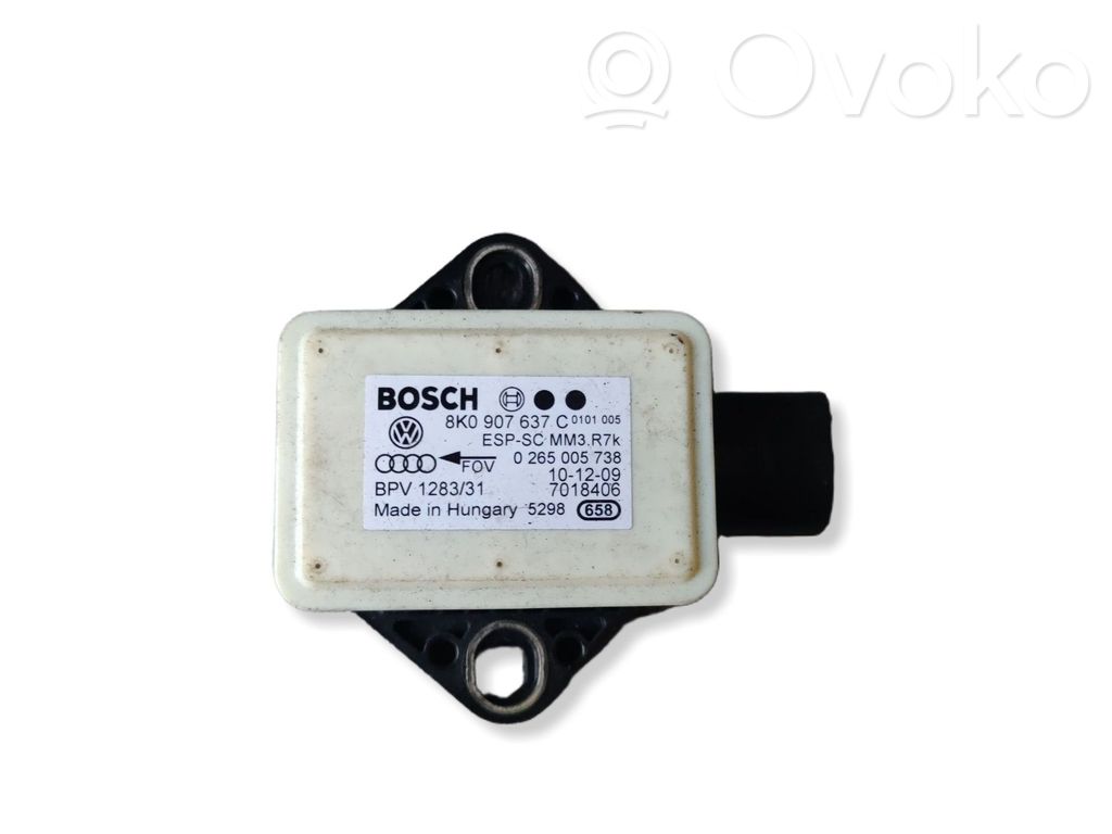 Audi A4 S4 B8 8K Czujnik przyspieszenia ESP 