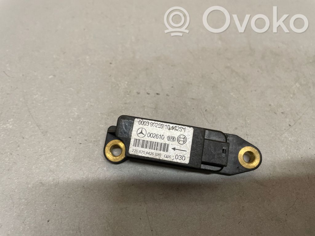 Mercedes-Benz C W203 Sensor impacto/accidente para activar Airbag 