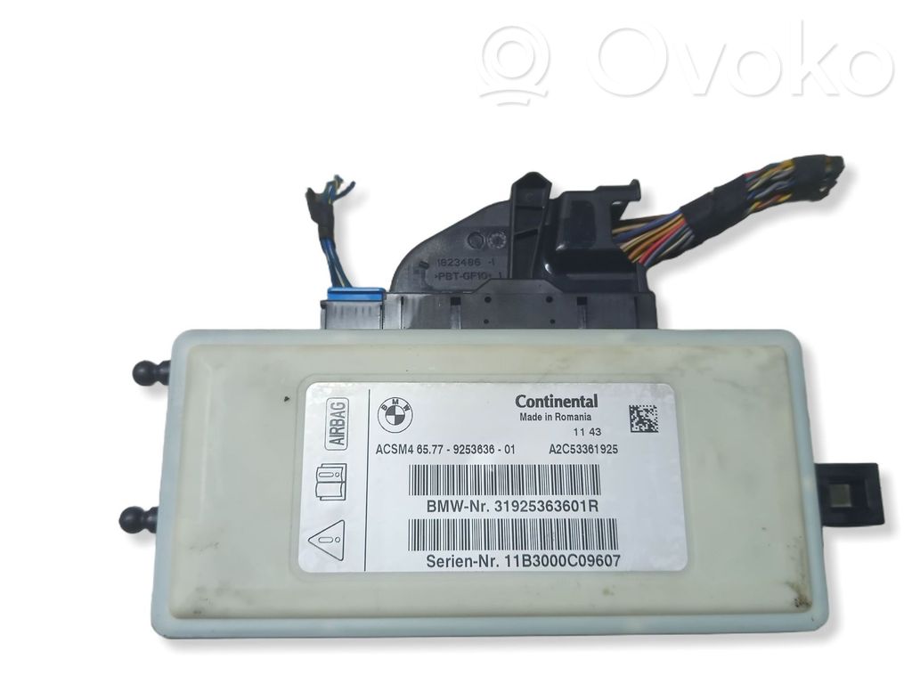 BMW X3 F25 Sterownik / Moduł Airbag 