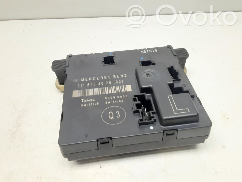 Mercedes-Benz E W211 Door control unit/module 