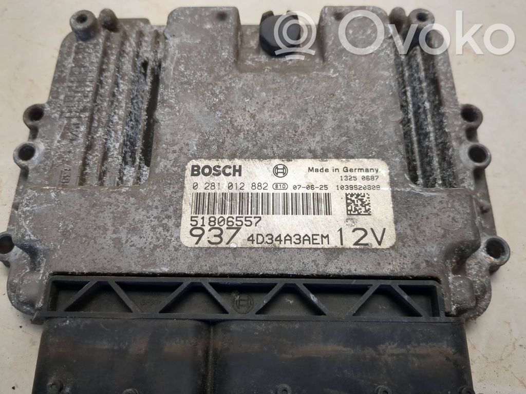 Sterownik / Moduł ECU   51806557,0281012882,4D34A3AEM