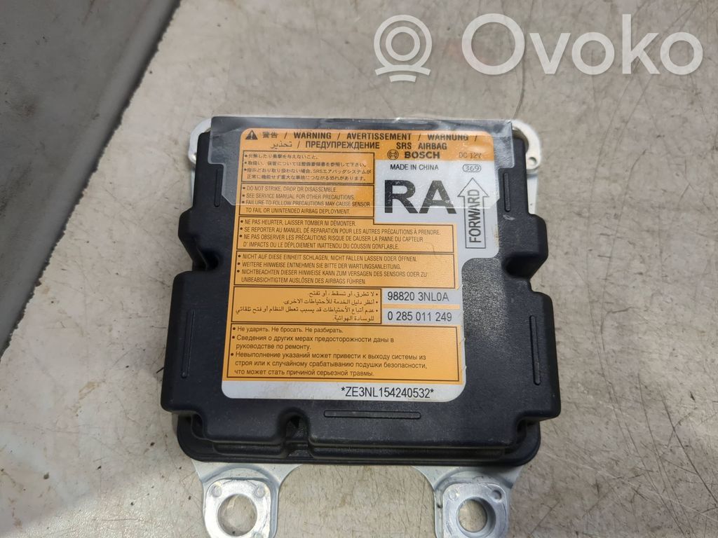 Nissan Leaf I (ZE0) Unitate/modul de comandă airbaguri 