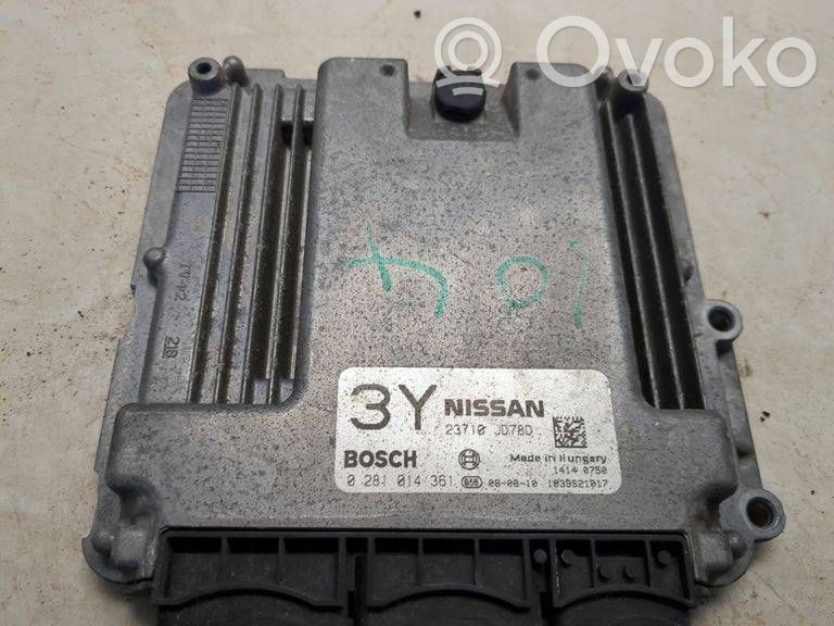 Nissan Qashqai Engine control unit/module 