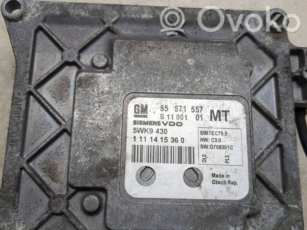 Opel Zafira B Engine control unit/module 