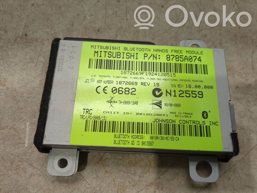 Mitsubishi ASX Bluetooth control unit module 