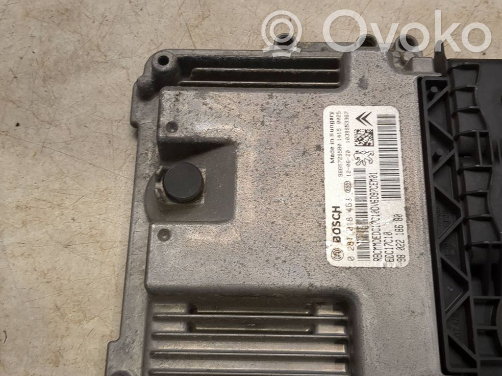 Sterownik / Moduł ECU   9666729580,9802218680,0281018463