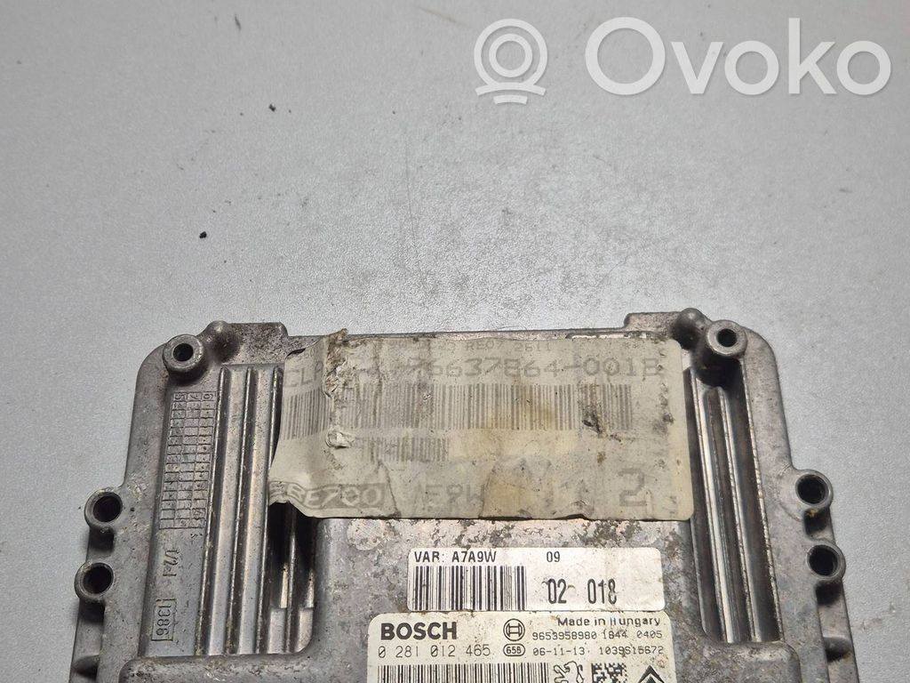 Peugeot 307 Engine control unit/module 