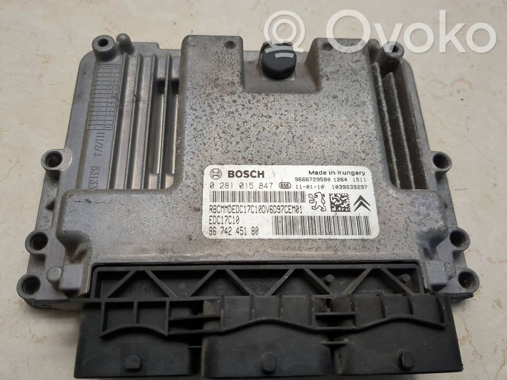 Citroen C3 Engine control unit/module 