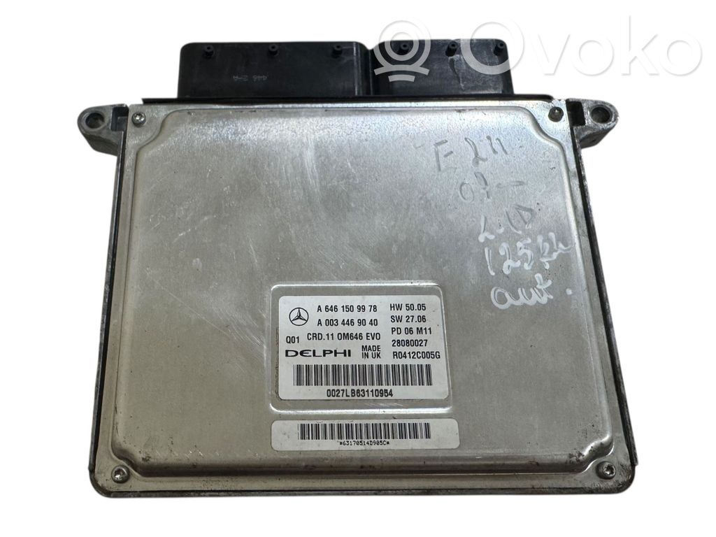Mercedes-Benz E W211 Engine control unit/module 